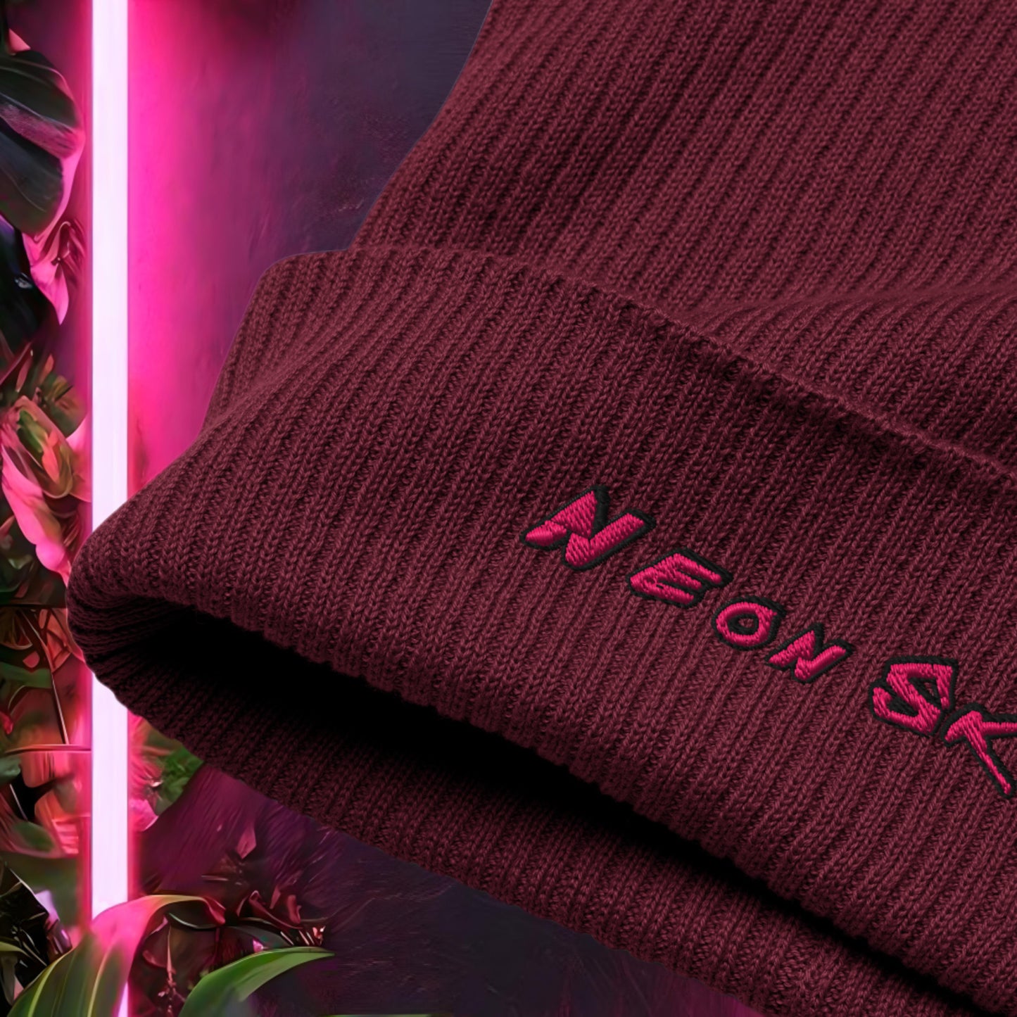 Neon Skull Beanie