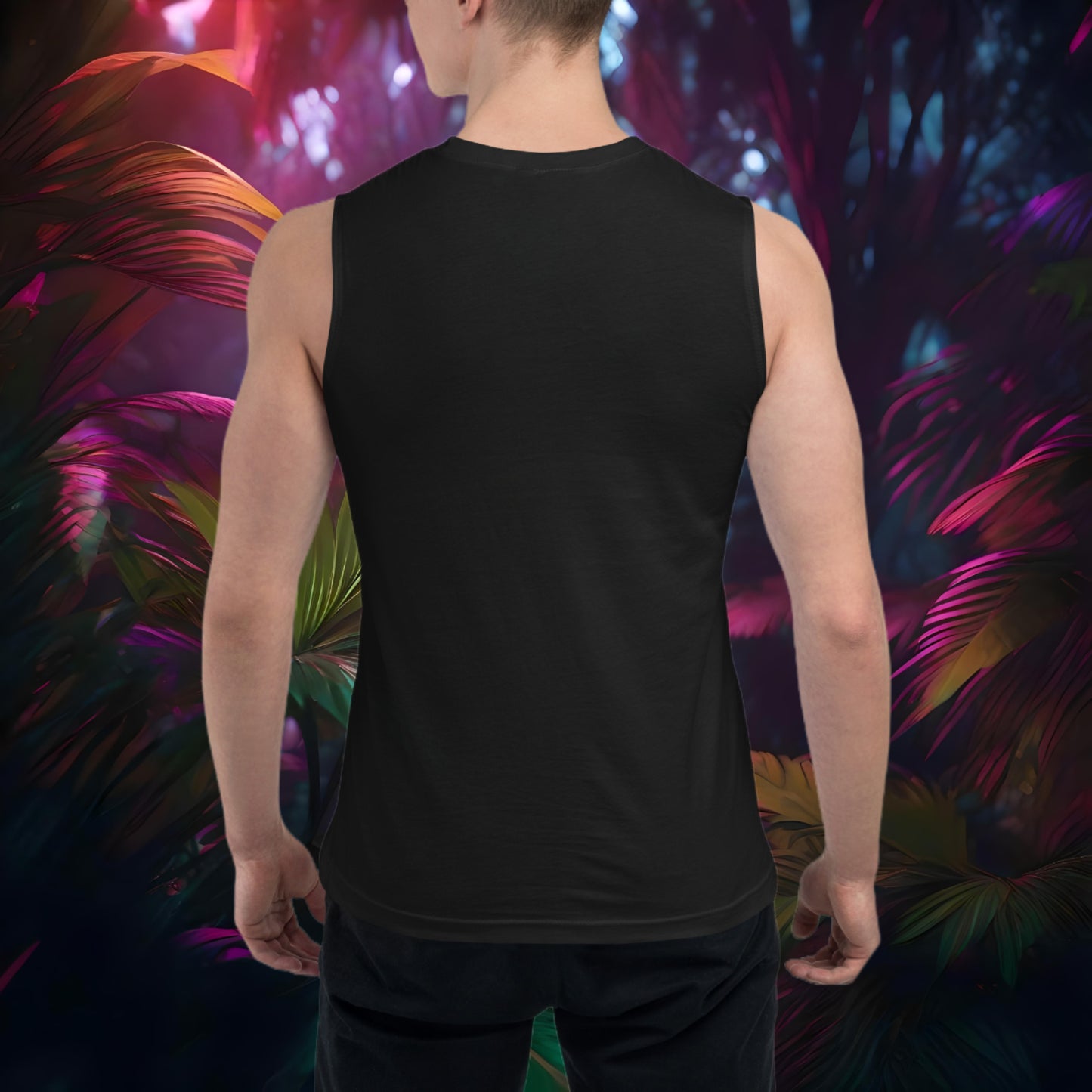 Neon Skull Muscle Top (Unisex) - Bold