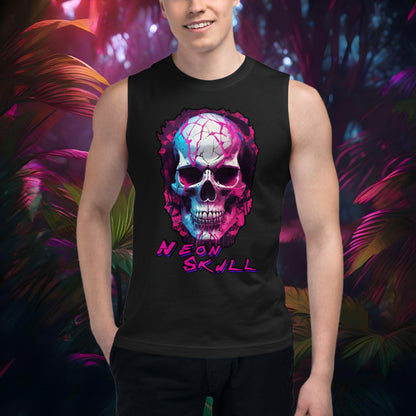 Neon Skull Muscle Top (Unisex) - Bold