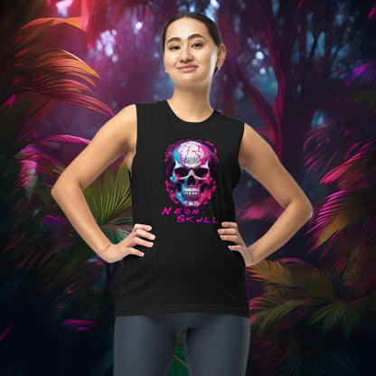 Neon Skull Muscle Top (Unisex) - Bold